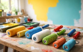 atelier-peinture-rouleaux-mur-couleur-vive