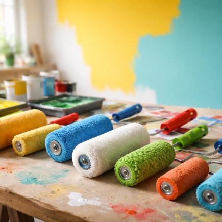 atelier-peinture-rouleaux-mur-couleur-vive