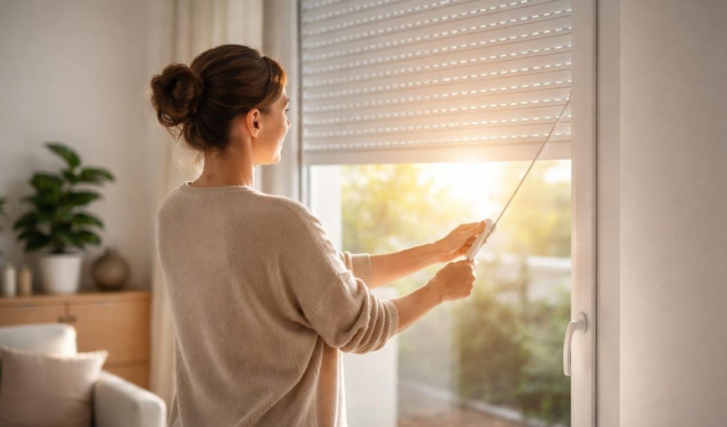 personne-manivelle-volet-rayon-soleil