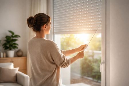 personne-manivelle-volet-rayon-soleil