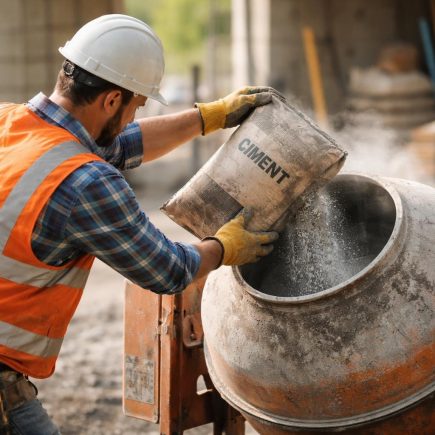 ouvrier-betoniere-chantier-sacs-ciment