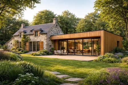 maison-pierre-bois-jardin-arbres