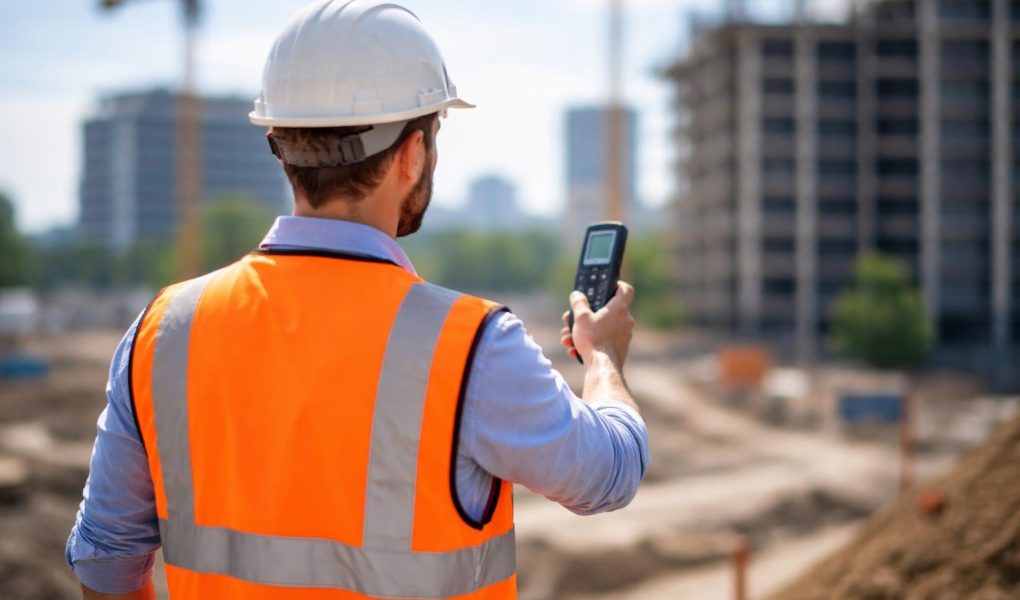 geometre-gilet-orange-telemetre-chantier