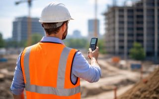 geometre-gilet-orange-telemetre-chantier