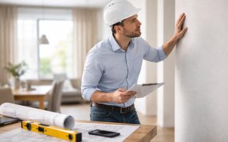 architecte-observant-mur-appartement-moderne
